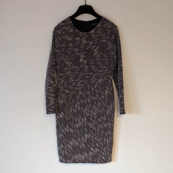 Banana Republic Black & White Midi Dress - Picture 1 of 9